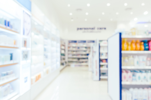 blurred image of pharmacy